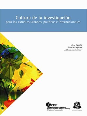 cover image of Cultura de la investigación para los estudios urbanos, políticos e internacionales
